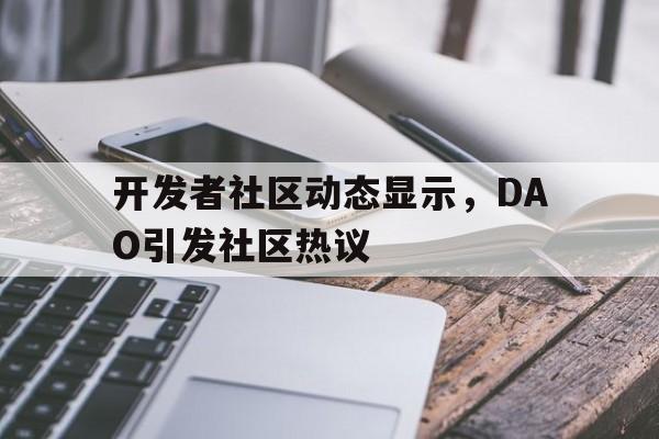 开元体育关于开发者社区动态显示，DAO引发社区热议的信息